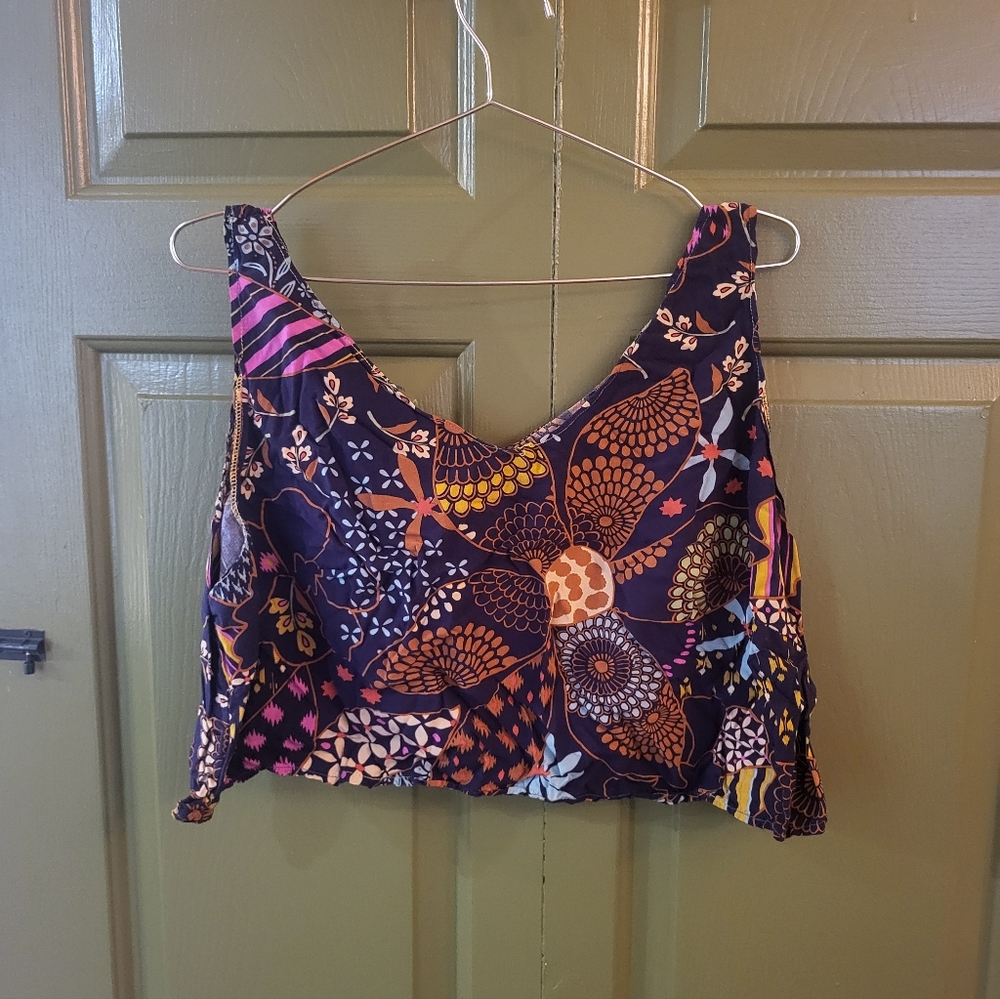 Handmade Boho Floral Crop Top